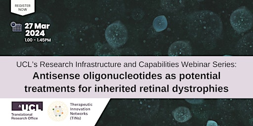 Webinar: Antisense oligonucleotides as potential treatments primary image