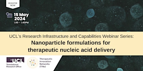 Webinar: Nanoparticle formulations for therapeutic nucleic acid delivery