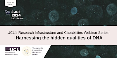 Hauptbild für Webinar: Harnessing the hidden qualities of DNA