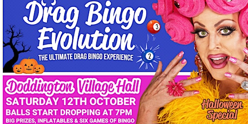 Imagem principal do evento Drag Bingo Evolution Doddington - Halloween Special