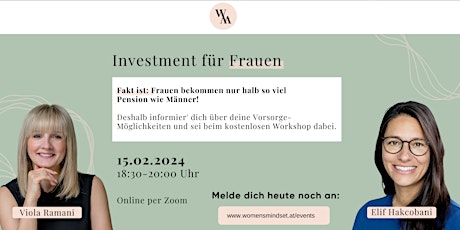 Hauptbild für Online Finanzworkshop - Investment für Frauen