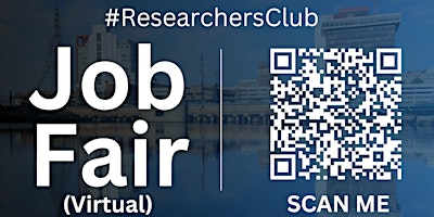 Primaire afbeelding van #ResearchersClub Virtual Job Fair / Career Expo Event #Bridgeport