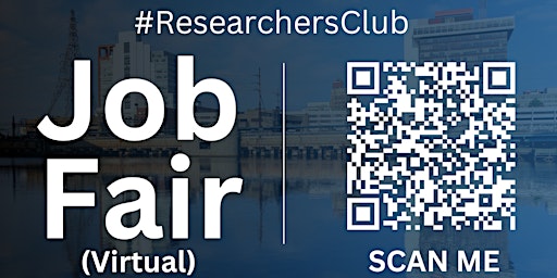 Imagem principal do evento #ResearchersClub Virtual Job Fair / Career Expo Event #Bridgeport