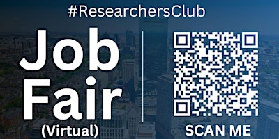 Primaire afbeelding van #ResearchersClub Virtual Job Fair / Career Expo Event #Lakeland