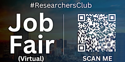 Hauptbild für #ResearchersClub Virtual Job Fair / Career Expo Event #Greeneville