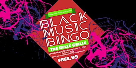 Black Music Bingo at The Bellè Grille primary image