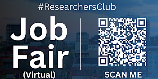 Imagem principal do evento #ResearchersClub Virtual Job Fair / Career Expo Event #Chattanooga