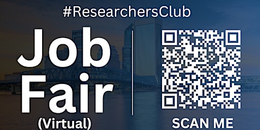 Imagem principal do evento #ResearchersClub Virtual Job Fair / Career Expo Event #Jacksonville