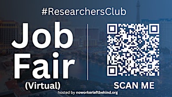 Primaire afbeelding van #ResearchersClub Virtual Job Fair / Career Expo Event #LasVegas