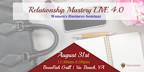 Relationship Mastery LIVE 4.0 - Women's Business Seminar primary image