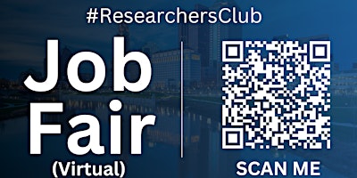 Hauptbild für #ResearchersClub Virtual Job Fair / Career Expo Event #Columbus
