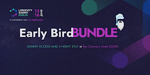 Ticket & Hotel Bundle for Longevity Summit Dublin 2024  primärbild