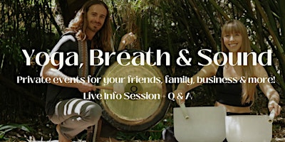 Primaire afbeelding van Yoga, Breath & Sound Bath- Private Events Q & A - SF