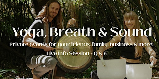 Primaire afbeelding van Yoga, Breath & Sound Bath- Private Events Q & A - SF