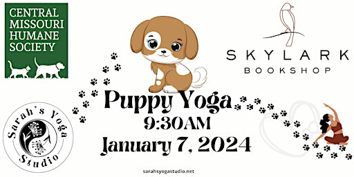 Puppy Yoga at Skylark primary image