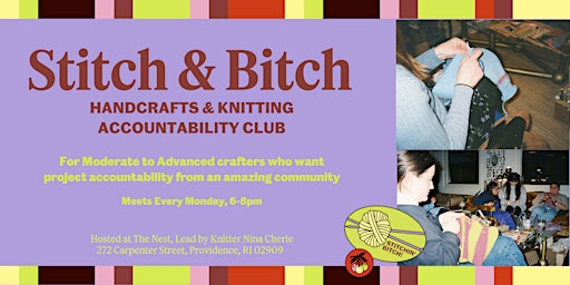 Imagem principal do evento Stitch & Bitch - Handcrafts Accountability Club