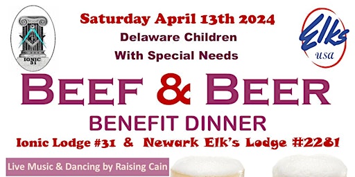 Imagem principal do evento Beef & Beer for Delaware Children with Special Needs