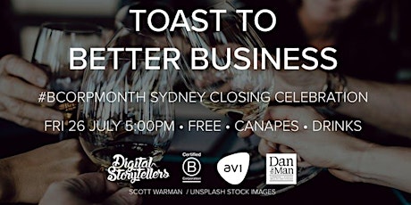 Toast to Better Business: B Corp Month Closing Drinks Celebration primary image