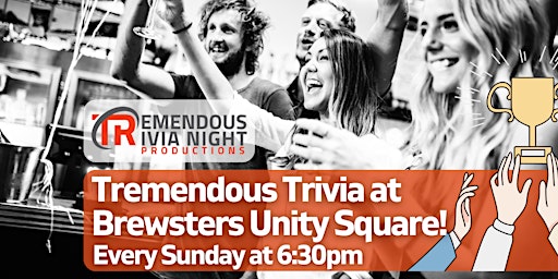Imagem principal do evento Edmonton Brewster's Unity Square Sunday Night Trivia!
