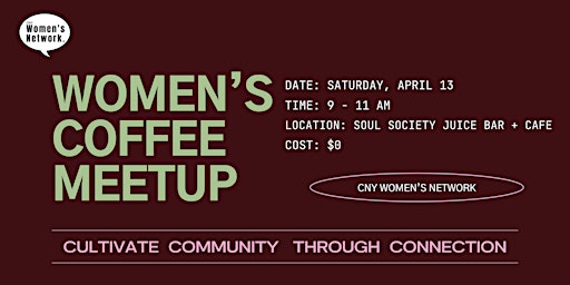Primaire afbeelding van Women in Biz Coffee Meetup: April 2024