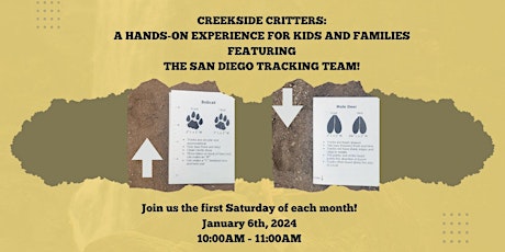 Creekside Critters featuring the San Diego Tracking Team! primary image