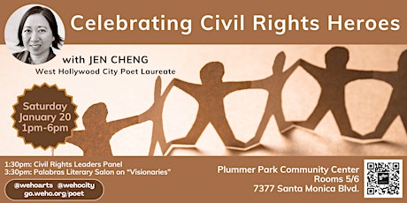 Celebrating Civil Rights Heroes with Poet Laureate Jen Cheng primary image