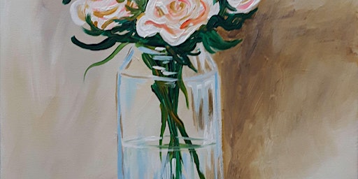 Primaire afbeelding van Roses in Glass - Paint and Sip by Classpop!™
