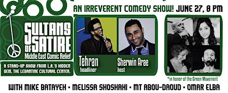Sultans of Satire: Middle East Comic Relief with Tehran & Friends primary image