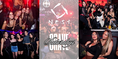 Imagem principal do evento CRAVE INSIDE NEST SATURDAYS (REGGAETON, HIP HOP, LATIN, CLUB BANGERS)