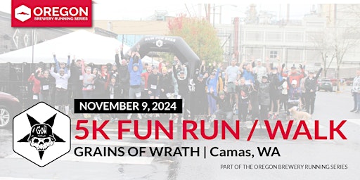 Primaire afbeelding van 5k Beer Run x Grains of Wrath Brewery | 2024 Oregon Brewery Running Series