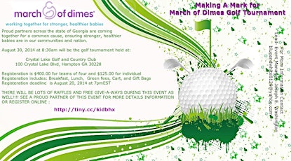 Making a Mark for MarchofDimes Golf Tournament primary image