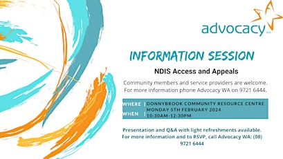 Information Session: NDIS Access and Appeals - Donnybrook primary image
