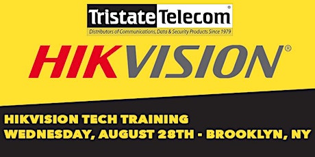 (BROOKLYN) Hikvision Tech Training, August 28th 2019 primary image