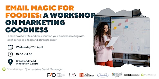 Primaire afbeelding van Email Magic for Foodies: A Workshop on Marketing Goodness