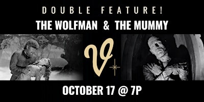 Imagen principal de Classic Movie Night Double Feature: The Wolf Man & The Mummy
