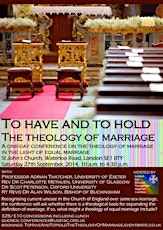 To have and to Hold - the theology of marriage primary image