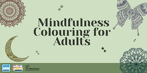 Mindfulness Colouring for Adults @Bedworth Library, Drop In primary image