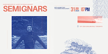 Primaire afbeelding van SemiGnars: An interactive evening of surf talk and practice with Adam Tory