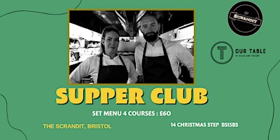 Imagem principal de Supper Club at the Scrandit - MasterChef Finalist 03/04/2024