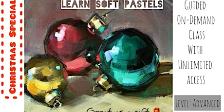 Christmas Baubles - New Technique - On-Demand Art Class for Kids 7-10 primary image