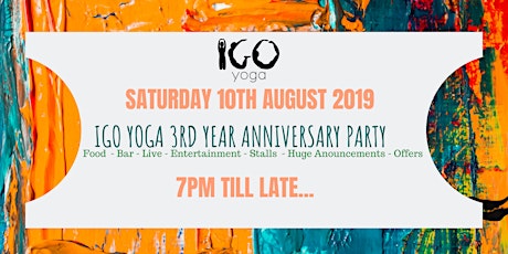 IGo Yoga 3rd Year Anniversary Party!  primary image