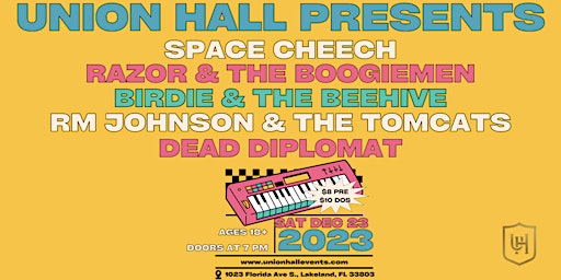 Space Cheech, Razor & The Boogiemen, Birdie & The Beehive, and more! primary image