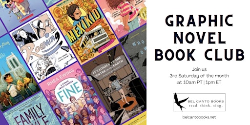 Graphic Novel Book Club (2024) hosted by Bel Canto Books  primärbild