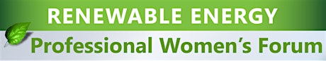 Renewable Energy - Professional Women's Forum primary image