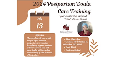 Primaire afbeelding van Postpartum Doula Care Training