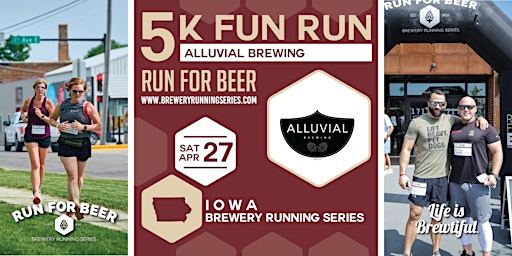 Hauptbild für 5k Beer Run x Alluvial Brewing | 2024 Iowa Brewery Running Series