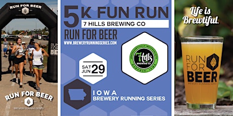 5k Beer Run x 7 Hills Brewing Co | 2024 Iowa Brewery Running Series