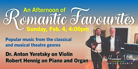 An Afternoon of Romantic Favourites Concert primary image