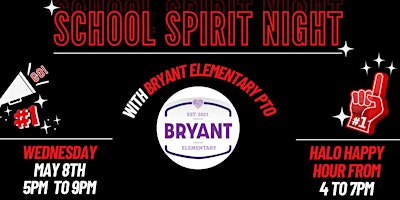 Primaire afbeelding van School Spirit Night - Bryant Elementary PTO!