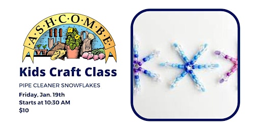 Pipe Cleaner Snowflake Kids Craft Class primary image